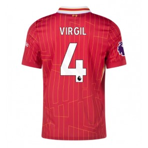 Liverpool Virgil van Dijk #4 Replika Hjemmebanetrøje 2024-25 Kortærmet